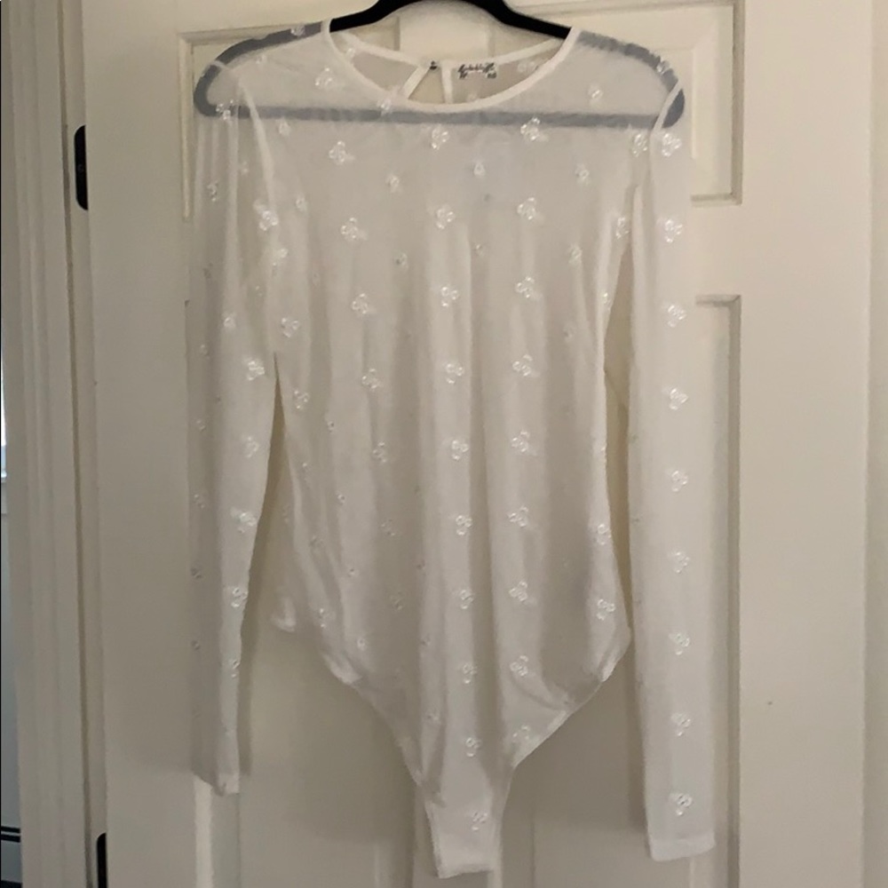 Free people long sleeve bodysuit